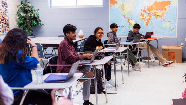 students in classroom