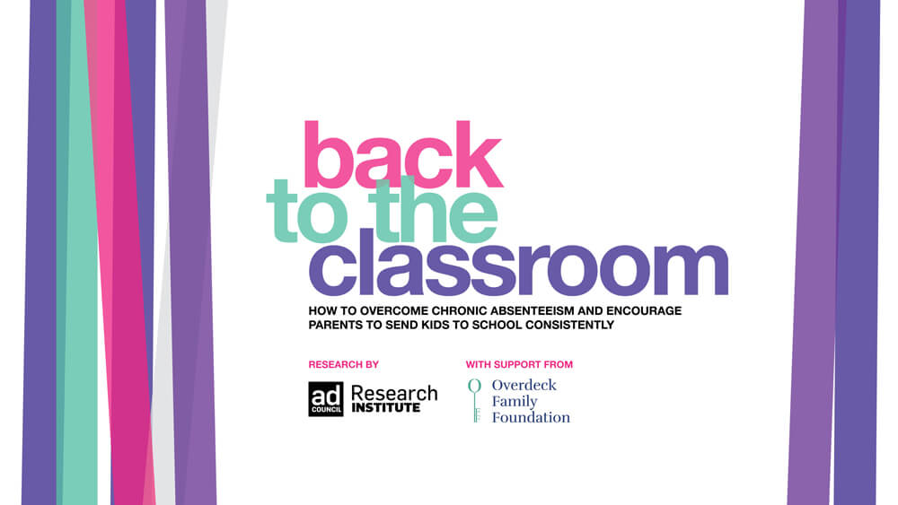 Back to the Classroom report cover