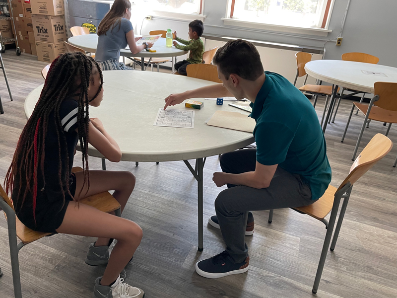 students in tutoring