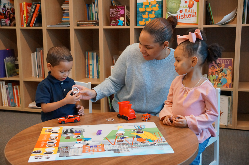 parent and two children