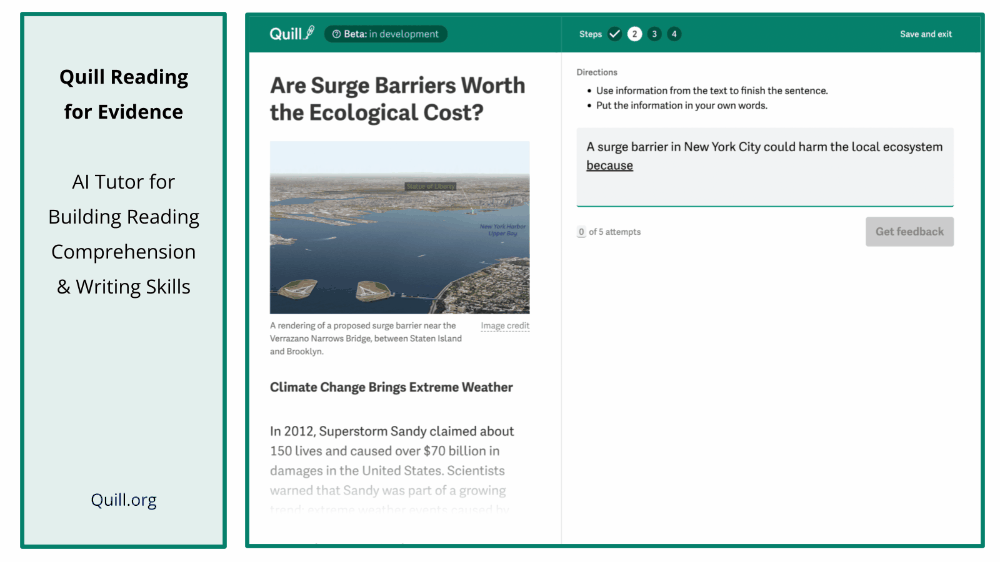 Demonstration of Quill interface
