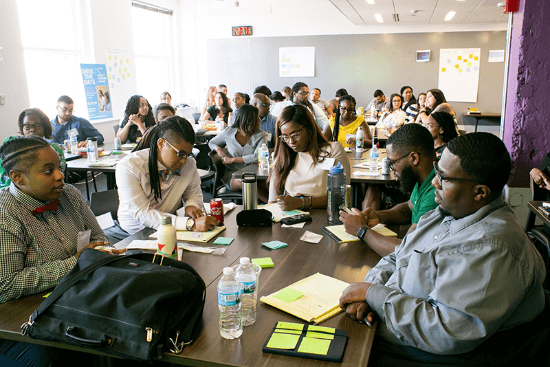 A room full of educators